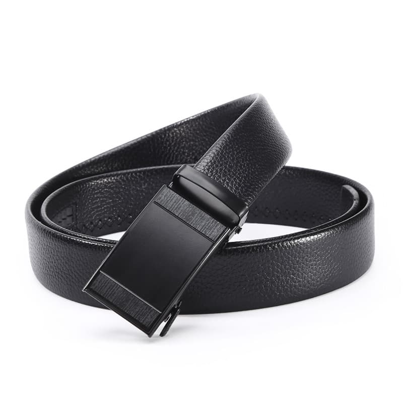 New Men's High End Automatic Buckle PU Business Belt Middle Youth Clothing Matching