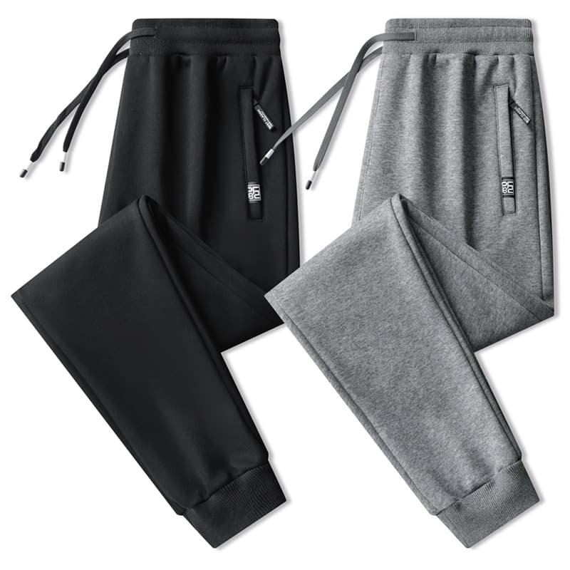 Men's Clothing Cotton Casual Sports Pants Men Plus Size Men's Fashion Sweatpants Loose Cuff Nine Point Long Pants