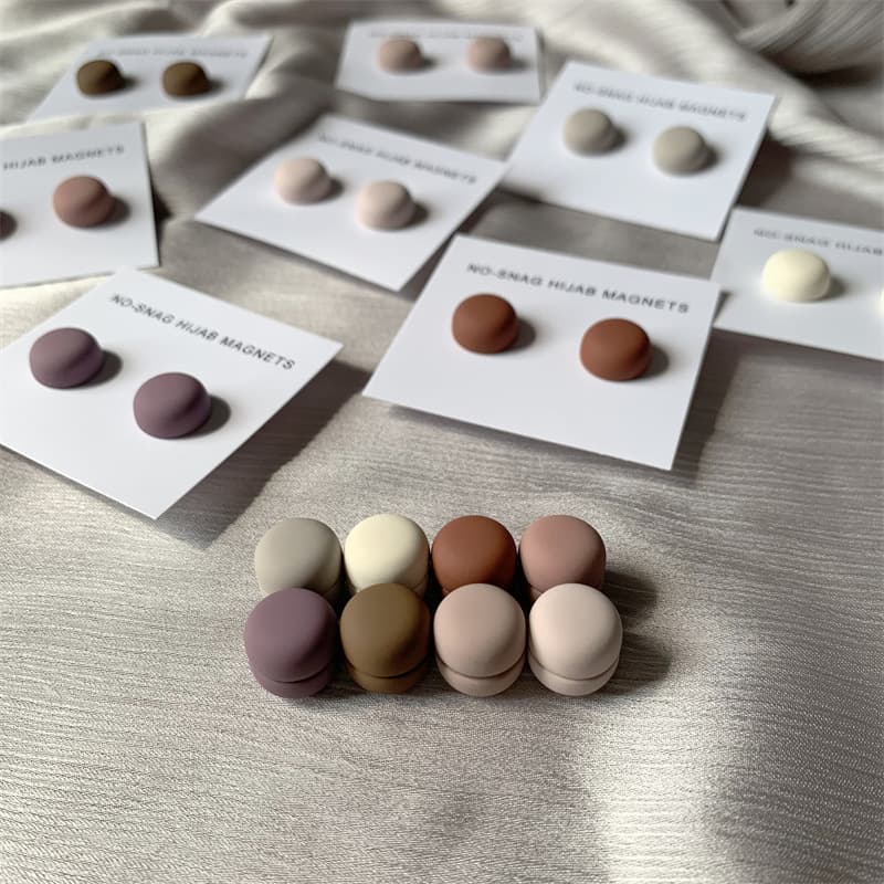 Women's Accessories 40 Colors Malaysia Strong Scarf Buckle Macron Round Magnet Scarf Yarn Scarf Buckle Accessories Buckle Shawl Cufflinks