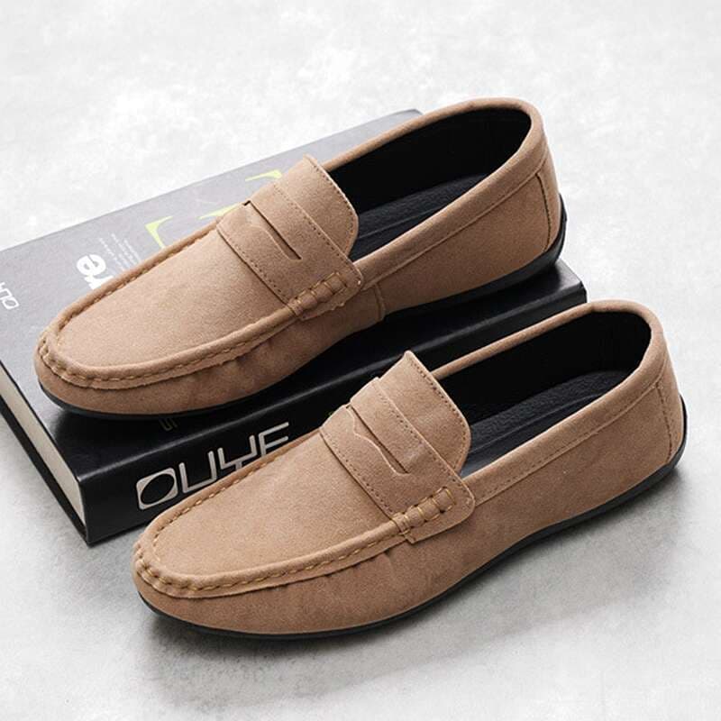 SHLIANG Fashion Men's Loafers Business Casual Formal Shoes Driving Shoes Popular For Men Work Footwear Y0307