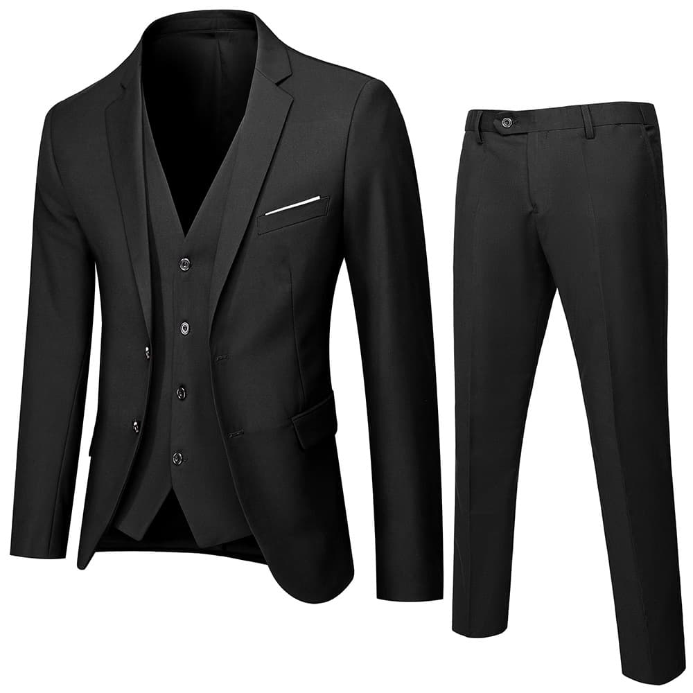 Men's Three-Piece Business Casual Suit - Professional Formal Wedding Suit For Groom & Best Man - Summer Slim Fit​