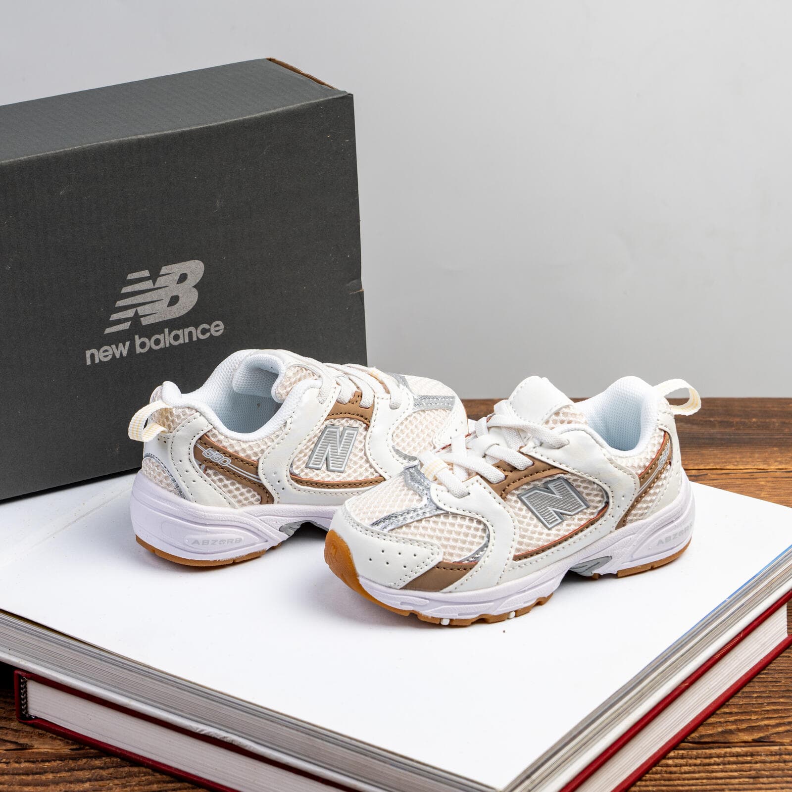 Baskets décontractées pour enfants Nw Balance 530, chaussures élégantes en maille respirante, baskets légères et antidérapantes pour garçons