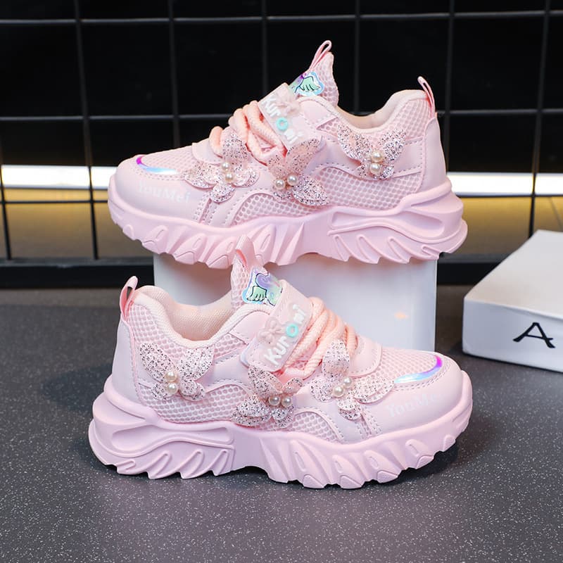 Mother & Kids Children's Sports Running Soft Sole Lightweight Fashionable Casual Shoes