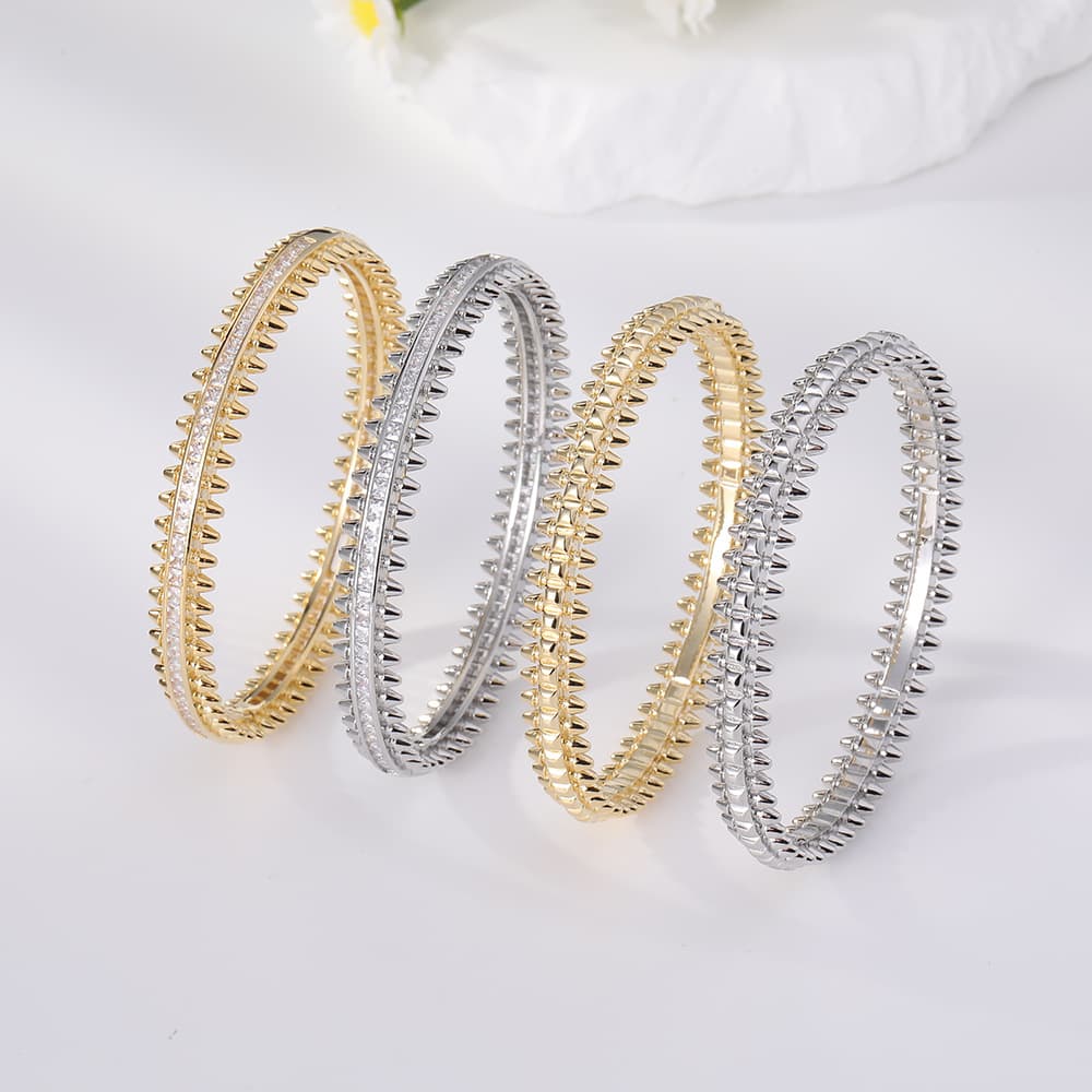 Bullet Bracelet Diamond Sawtooth Retro Hand Jewelry Buckle Gear Bracelet Female