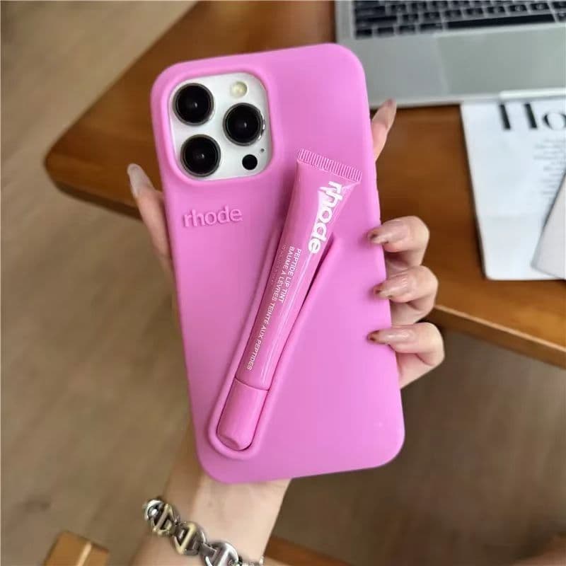 Étui pour rouge à lèvres et gloss TechCore Hailey Style, compatible avec iPhone 15, iPhone 14, iPhone 13, iPhone 17, iPhone 11 et iPhone 16. Desig