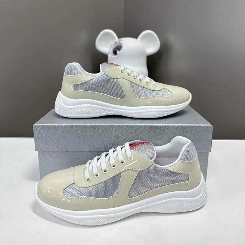 Chaussures de course à pied polyvalentes pour homme, style America Cup Black Box P Home, marque tendance, à tête ronde