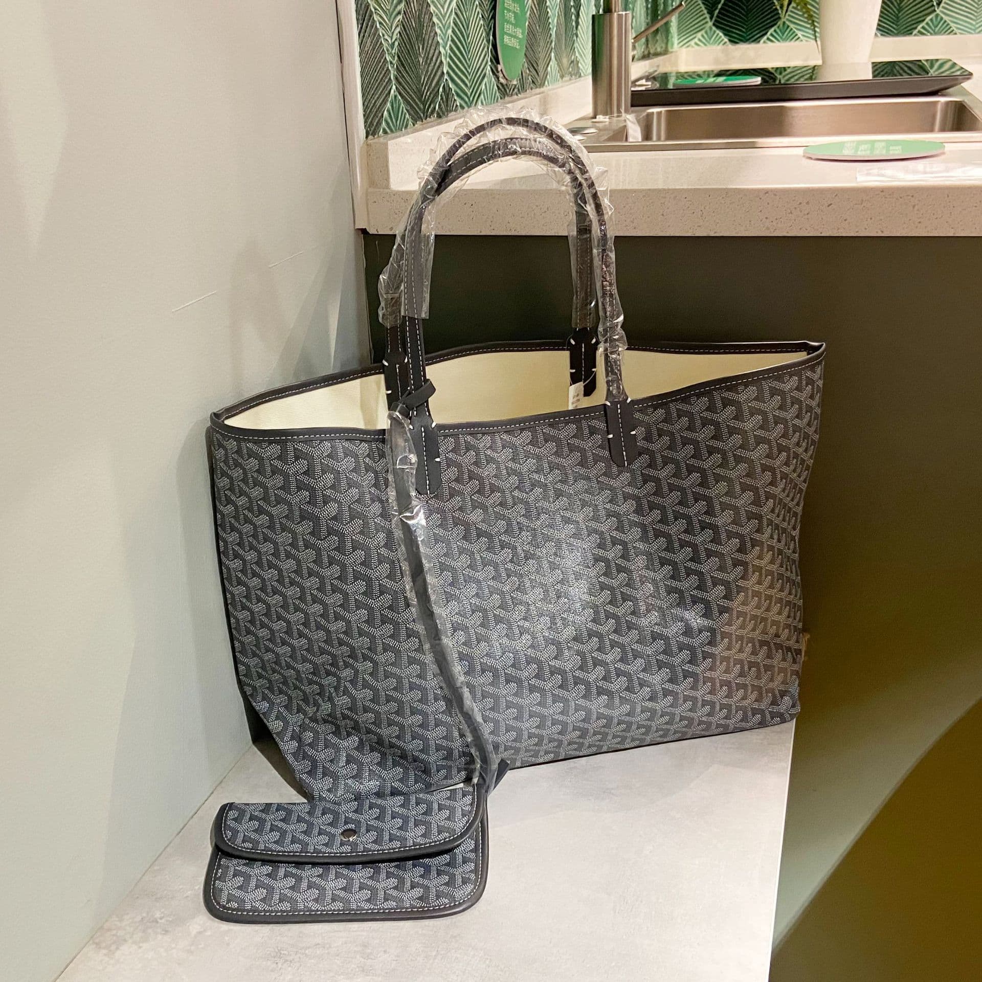 Sac cabas New Dog Tooth édition limitée 170e anniversaire, gris et rose, pour maman