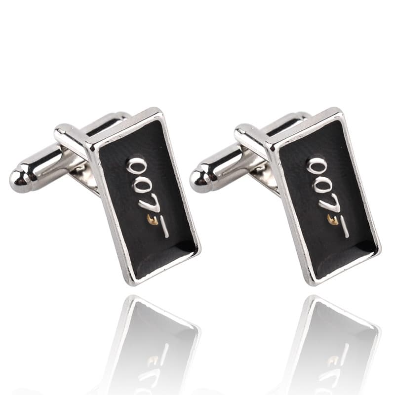 new rectangular fashion letter style retro versatile alloy metal cufflinks shirt cuff nails