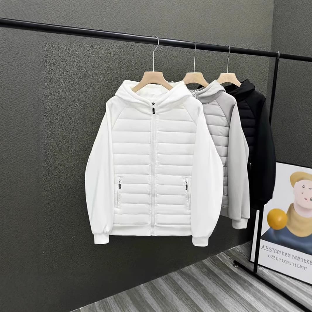 Lightweight Cotton Jacket For Men Autumn And Winter New Style Trendy Brand Plus Velvet Thickened Coat Hooded Double Cotton Jacket Cardigan Jacket