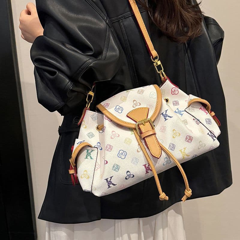 European And American Light Luxury Printed Letter Crossbody For Women, 2026 New Model, High Aesthetic French Style,