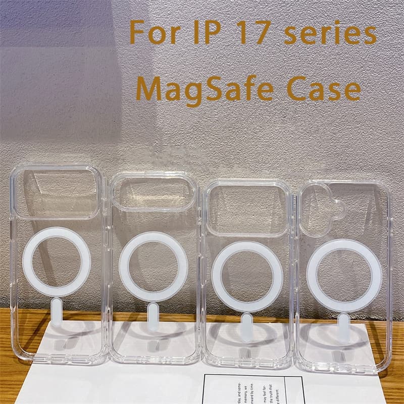 For Magsafe Magnetic Phone Case For Iphone 17 17Air 11 12 13 Mini 14 15 16 Pro Max XR X XS 7 8 Plus Hard Transparent Back Cover