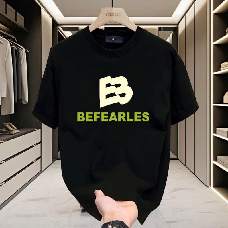 Men's Clothing Summer New Heavyweight Short Sleeved T Shirt Loose Trendy And Handsome High End Half Sleeved Tops