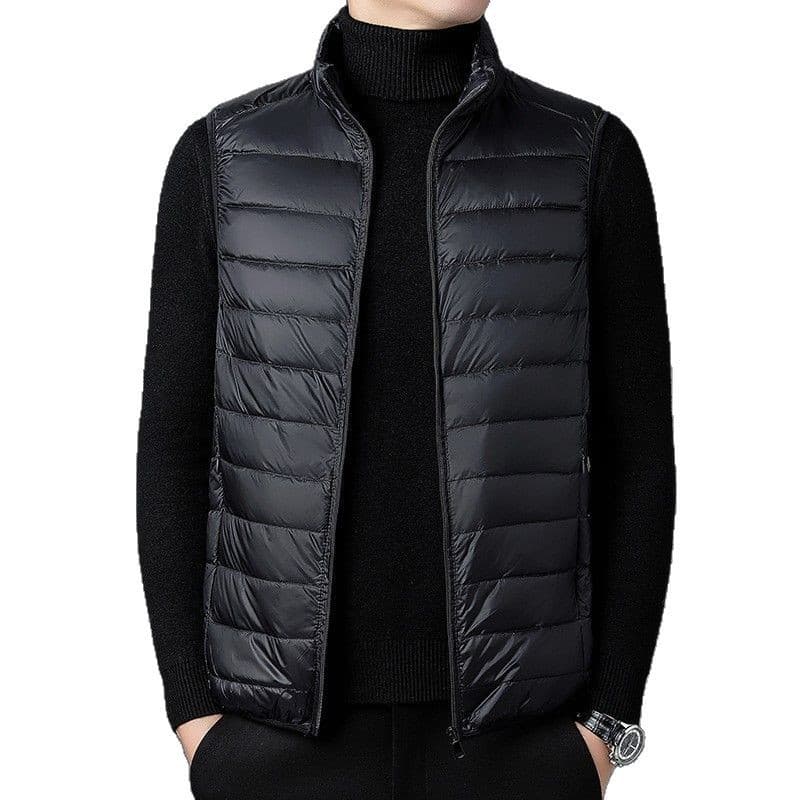 Men's Slim Fit Lightweight Vest For Autumn & Winter – Casual Layering (Light Grey/Black/Burgundy/Navy)