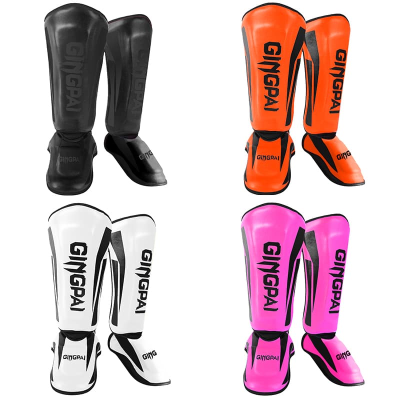 Sports & Outdoor 2026 High-Quality PU Leather Boxing Shin Guards Ankle Protector MMA Muay Thai Training Leg Warmers Light Kicking Shin Pads