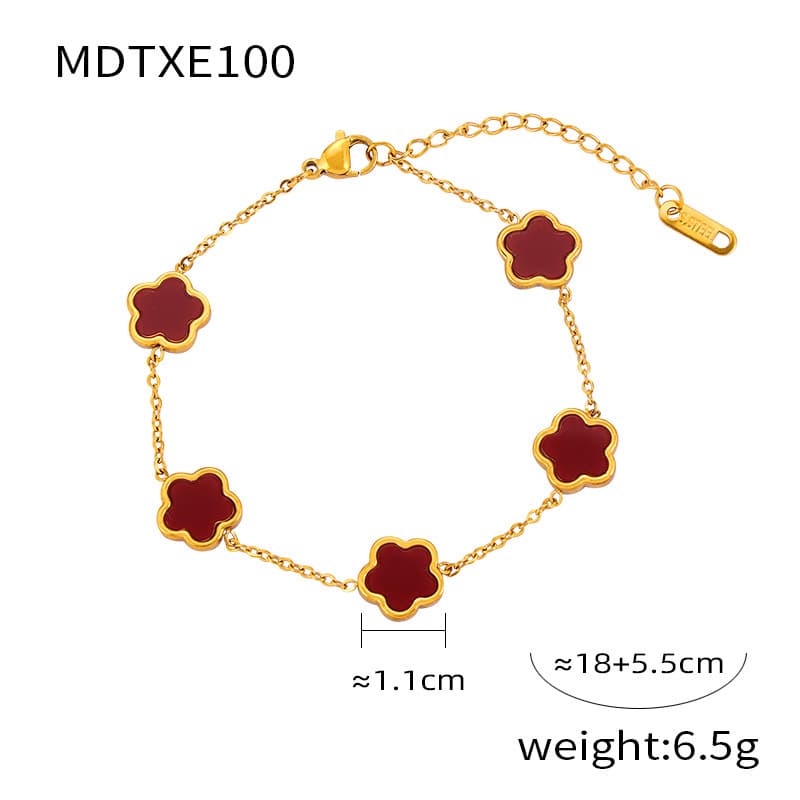 Parure de bijoux pour femme, style médiéval, bijoux géométriques de niche incrustés de pierres blanches Besson unilatérales en forme de fleur,