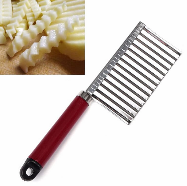 Stainless Steel French Wave Knife Kitchen Tool Strip Cutter Kitchen Signature Knife Creative Multifunctional Vegetable Cutter