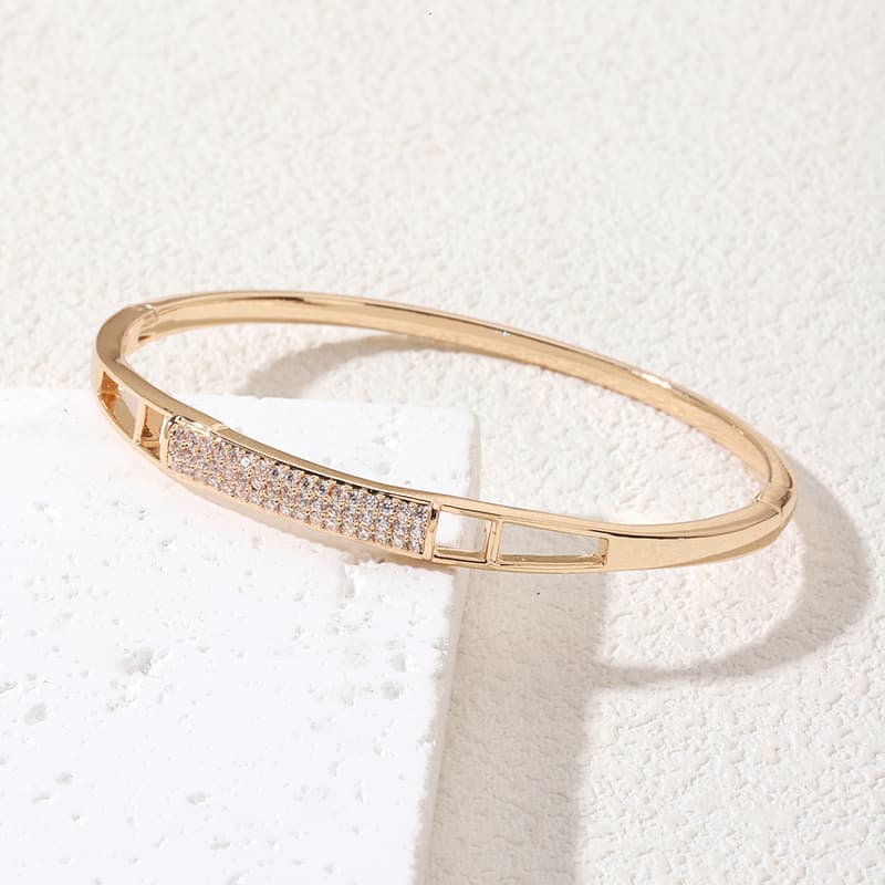 Women's Jewelry Diamond Snake Bone Personality Bracelet Fashionable Simple Open High End Diamond Bracelet Hand Jewelry