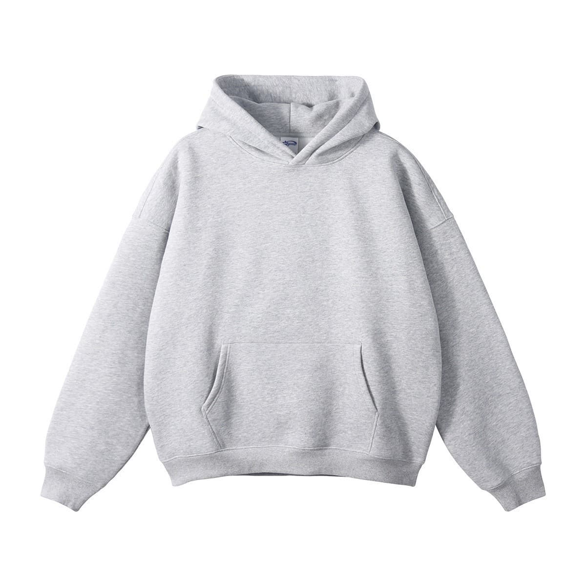Unisex Oversized Fleece Hoodie - Drop Shoulder Streetwear Sweatshirt With Kangaroo Pocket​