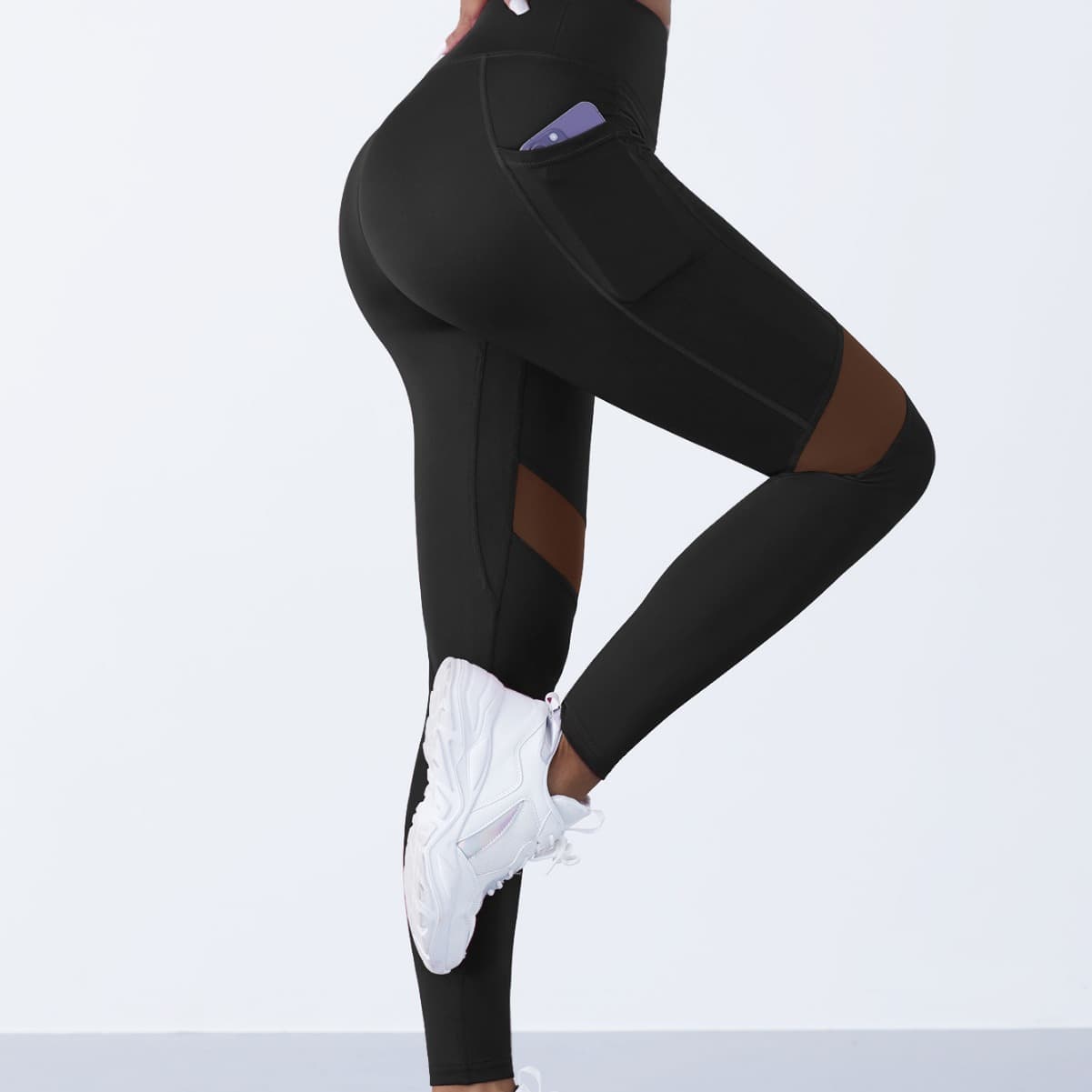 Women's fashion high-waisted hip lift slimming yoga pants