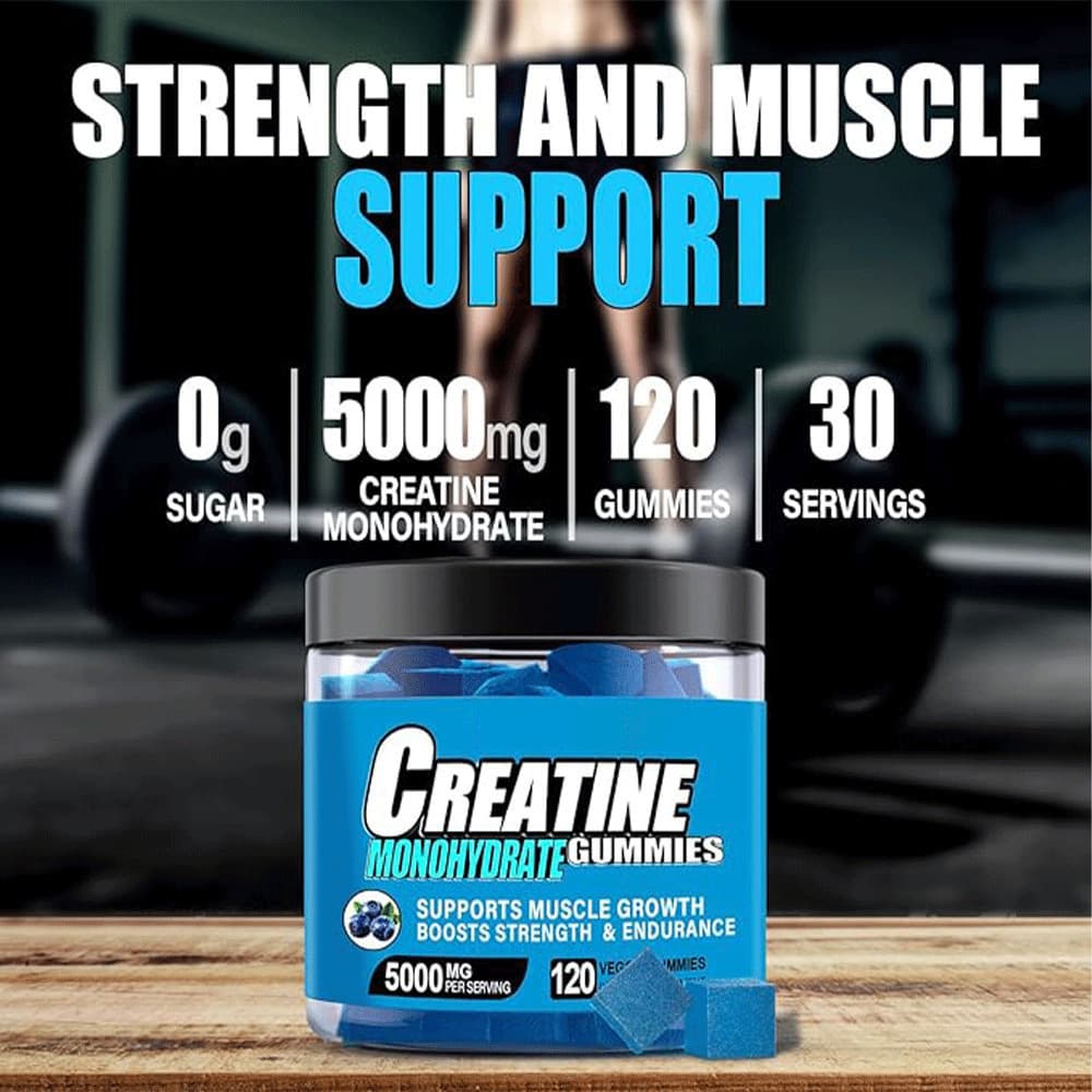 Cross-Border TK Hot Item Hydrated Creatine Monohydrate Fitness Gummies