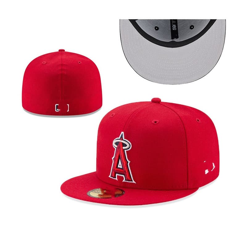 Casquette de baseball classique de couleur unie à couverture complète de l'équipe de la ligue professionnelle des Dodgers et des Yankees à visiè