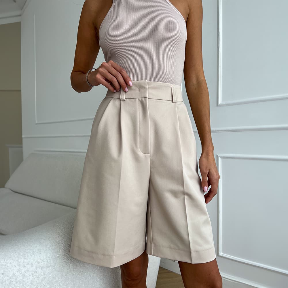 Straight Pants 2025 Summer European And American Style Shorts Temperament Casual Versatile Loose Slim Five Point Suit Shorts