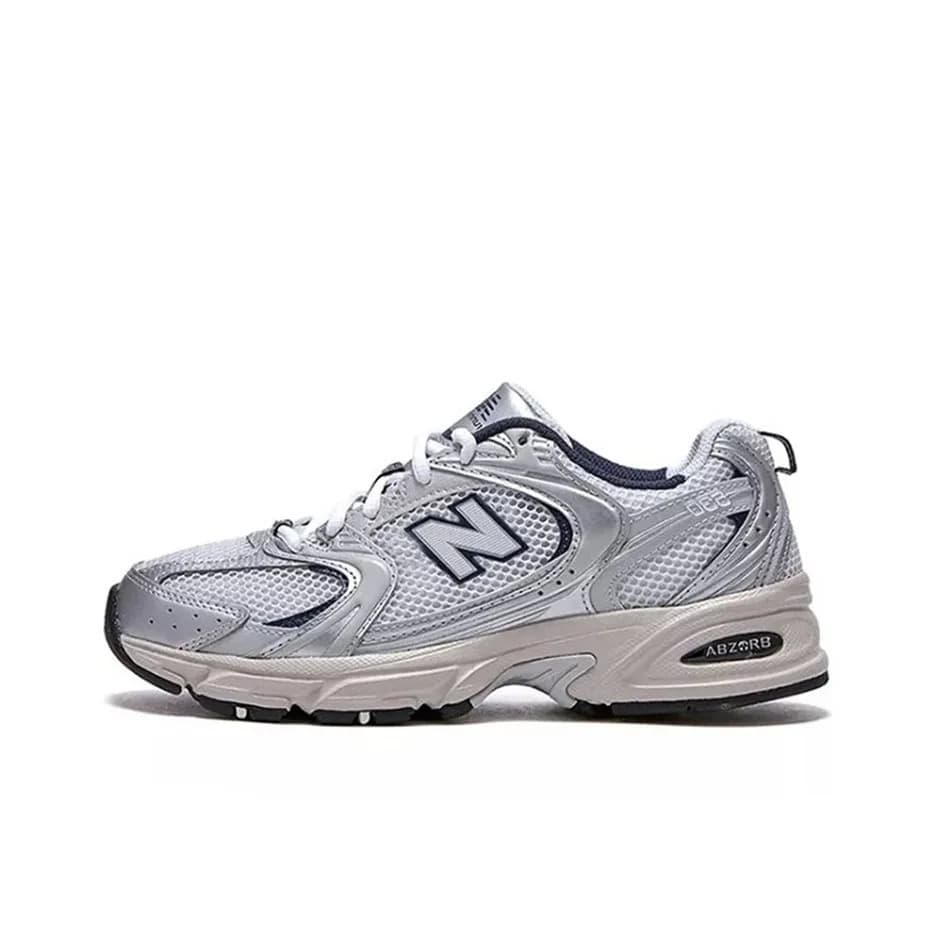 Nouvelles baskets basses Pure Original Nb530 Retro SiL Ver blanches en maille, style « dad shoes », pour la course à pied.