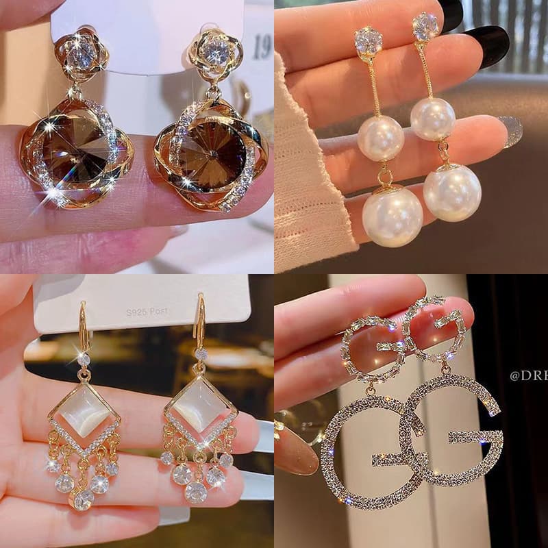 Women's earrings Temperament Light Luxury Versatile Exquisite Simple Fashion Personalized Earrings Women's 2023 New Earrings Stud Earrings