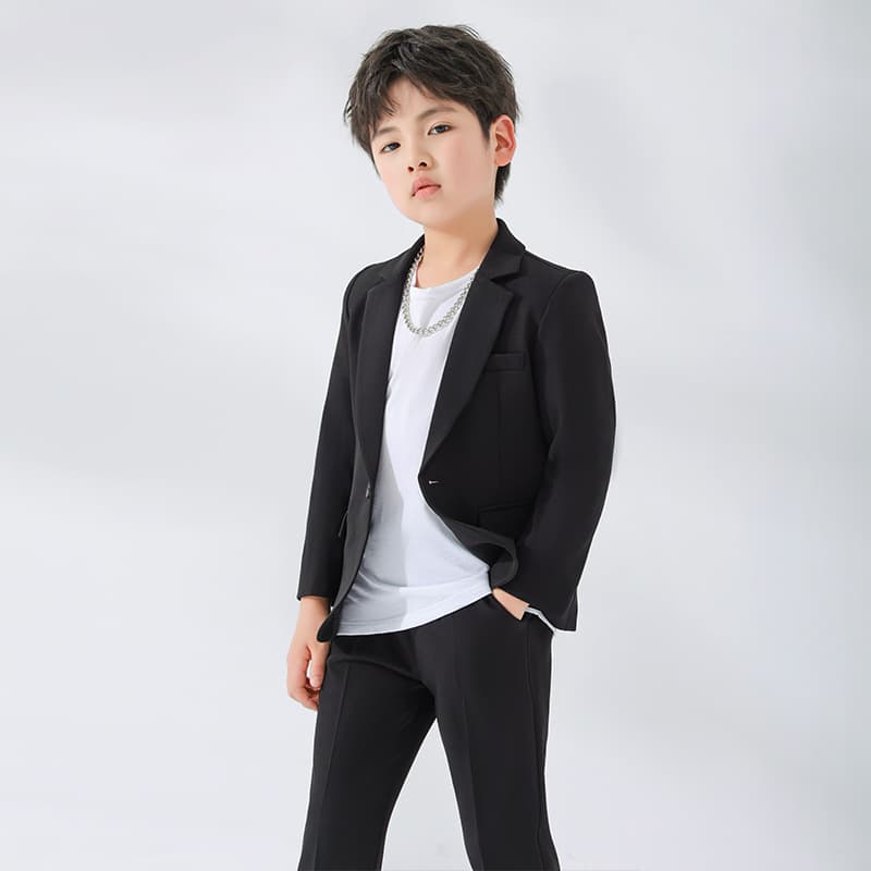 Mother & Kids Children's casual suits, new styles for boys in spring and autumn, Korean style, host show clothes, street style handsome suits