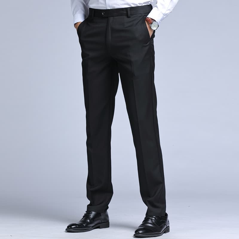 Men's dress straight suit pants Men's business men's dress pants Black slim men's dress casual dress pants