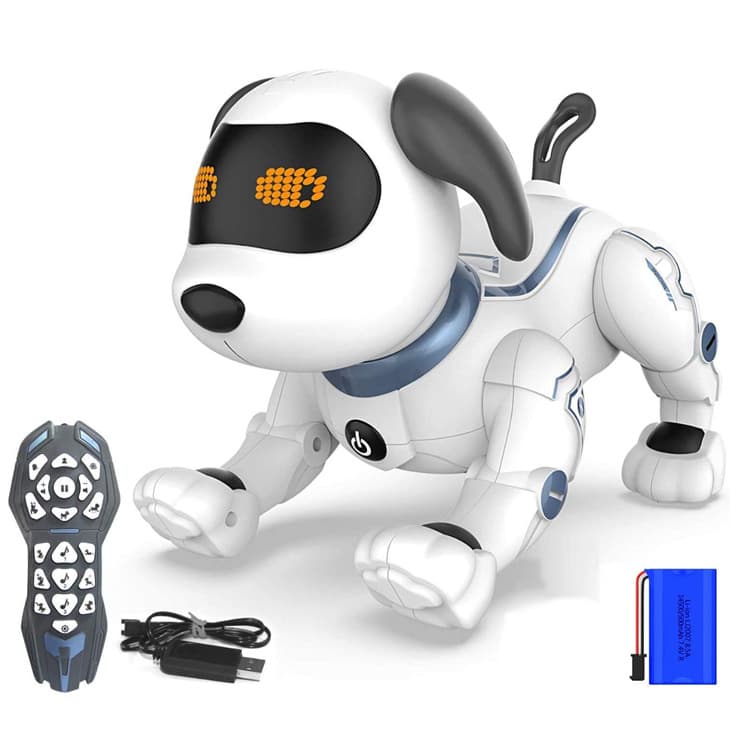 Electric Pet Robot Dog Children's Early Education Remote Control Programming Stunt Dog Intelligent Bionic Pet Dog Toy