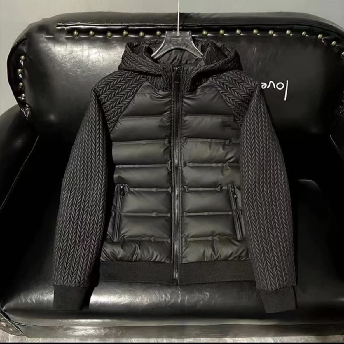 Men's Clothing Jacket Versatile Hooded Casual Light Luxury Thick Warm Jacket Top Trend