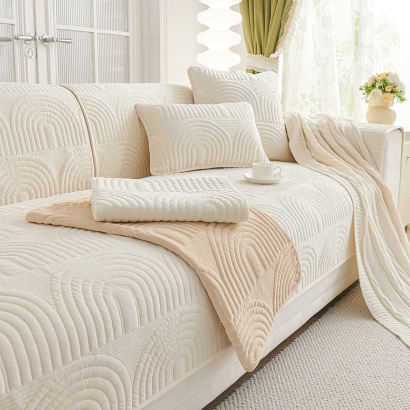 Home Textile High Grade Cream Style New Sofa Cushions For All Seasons Egyptian Velvet Cushions Sofa Covers
