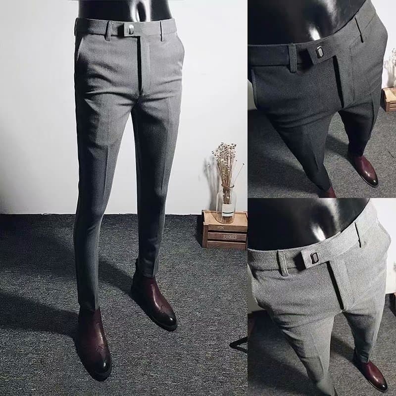 Men's Clothing Slim Fitting Suit Trousers Spring And Autumn Casual Trousers Handsome Slim Fit Bottoms