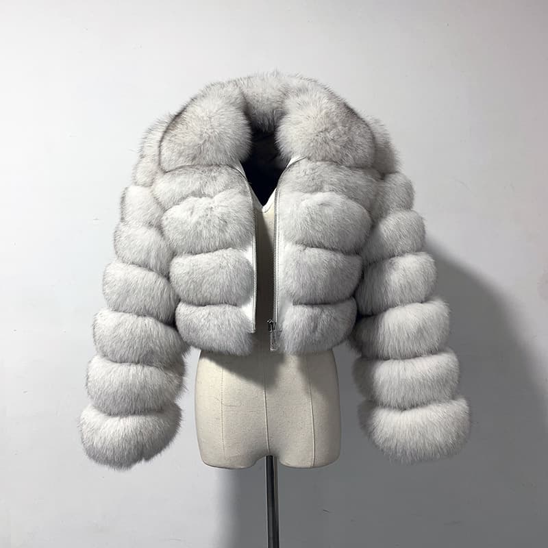 ​Faux Fox Fur Coat – Long-Sleeve Collared Jacket With Patchwork Detailing (9 Sizes, 25 Colors, Streetwear & Boho Style, Lightweight Winter Essential)​
