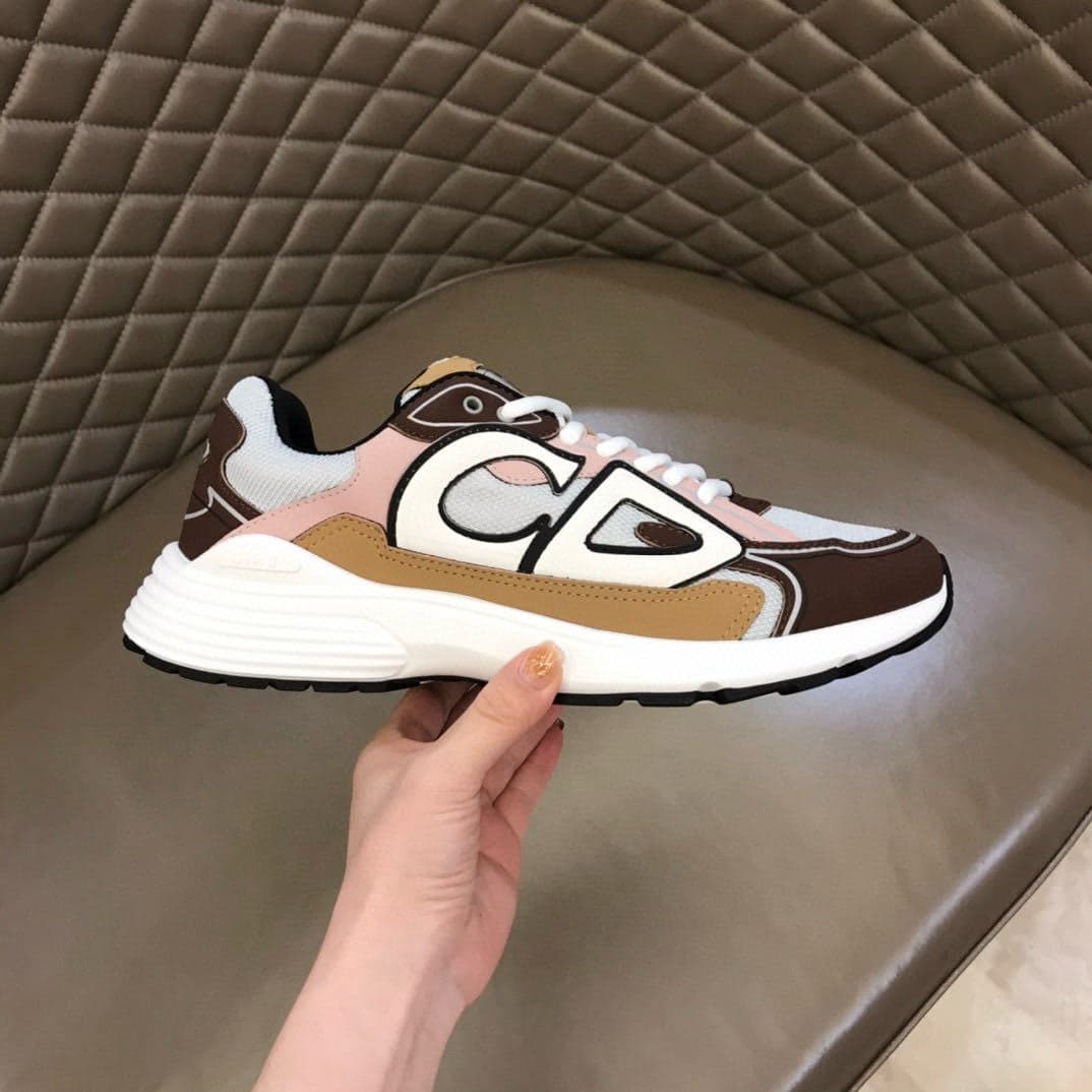 Chaussures de sport décontractées pour hommes, modèle New Letter CD B30, avec lacets et semelle adhésive, en cuir de vache