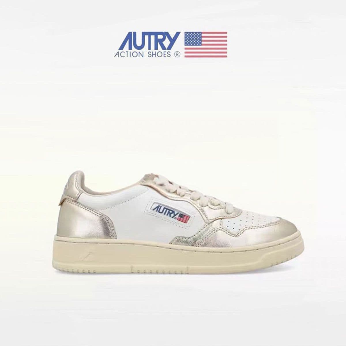 Baskets blanches rétro Autry, le même style que celles de Park Chae-Young, nouvelles baskets tendance sur Instagram, style décontracté polyvalent