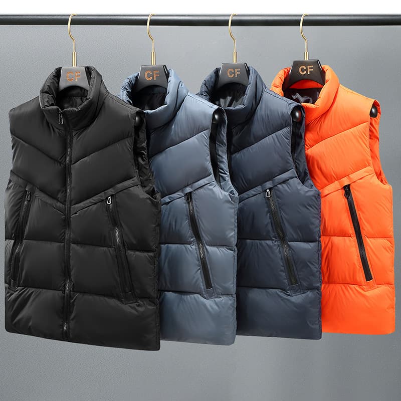 Men's Clothing plus size men's vest winter new cotton waistcoat casual down cotton vest cotton-padded coat for men
