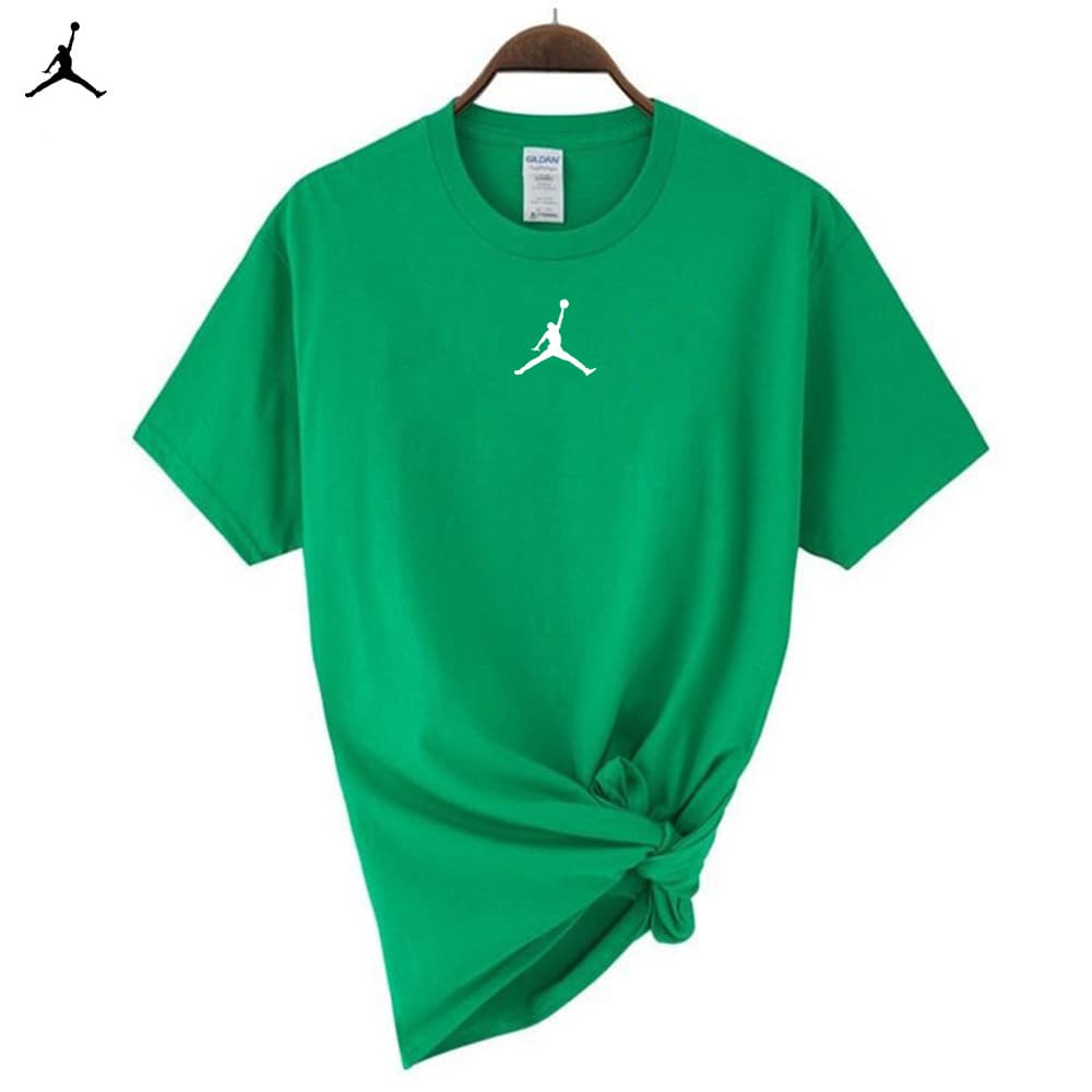 T-shirt d'été ample et décontracté à manches courtes et col rond pour homme, entièrement en coton, style sport fin