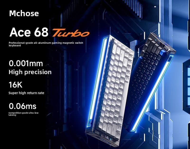 Maicong Ace 68 Turbo Magnetic Axis Keyboard Mechanical 16K Gaming E-sports Special All-aluminum Fearless Contract Tile