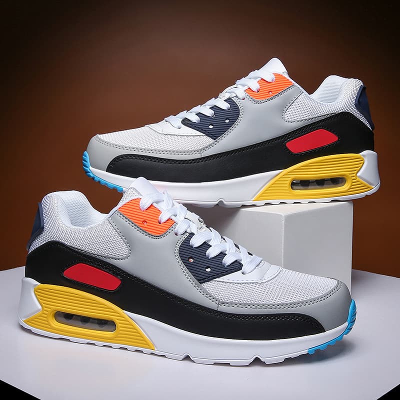2024 90 Height Sports Breathable Mesh Trendy Casual Couple Large Size Air Cushion Running Shoes