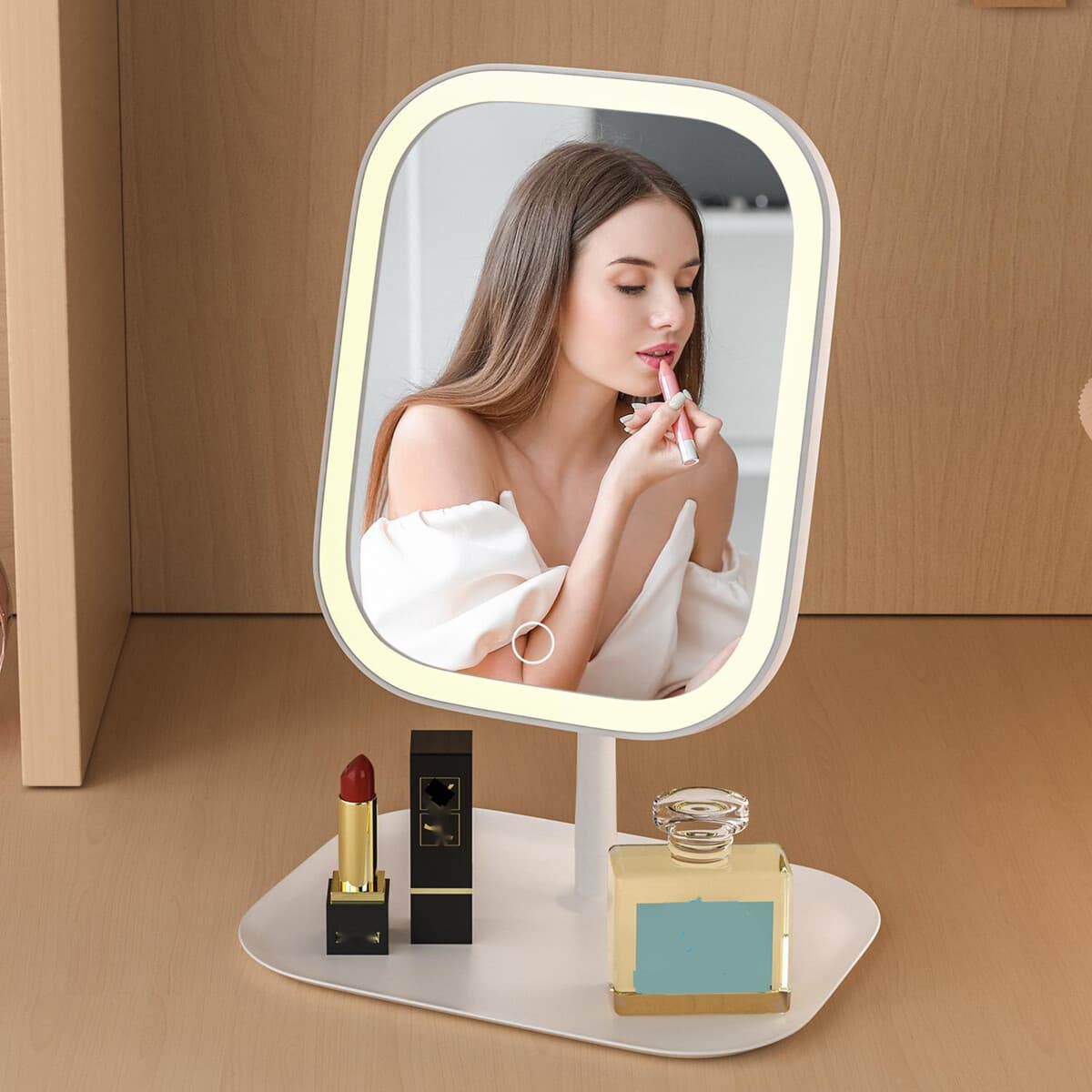 LED Tri-col Makeup With F Girls' Bedroom Dressing Table Student Dmity Desktop Fill Light Small