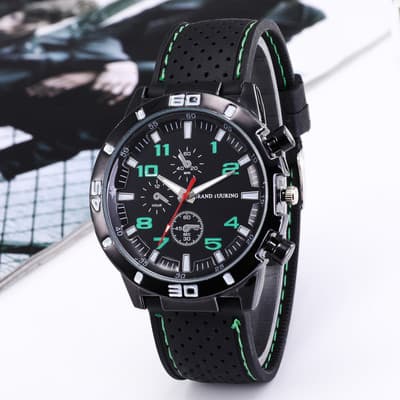 New wish Hot Sports Silicone Fashion Racing Business Quartz Men's watch
