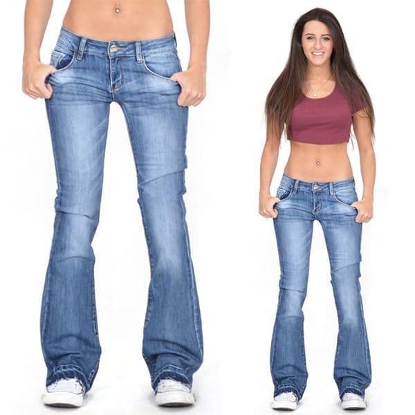 Women's Clothing Women's Versatile Leggings Hot Selling Micro Flared Pants Solid Color Trendy Trousers Jeans Women