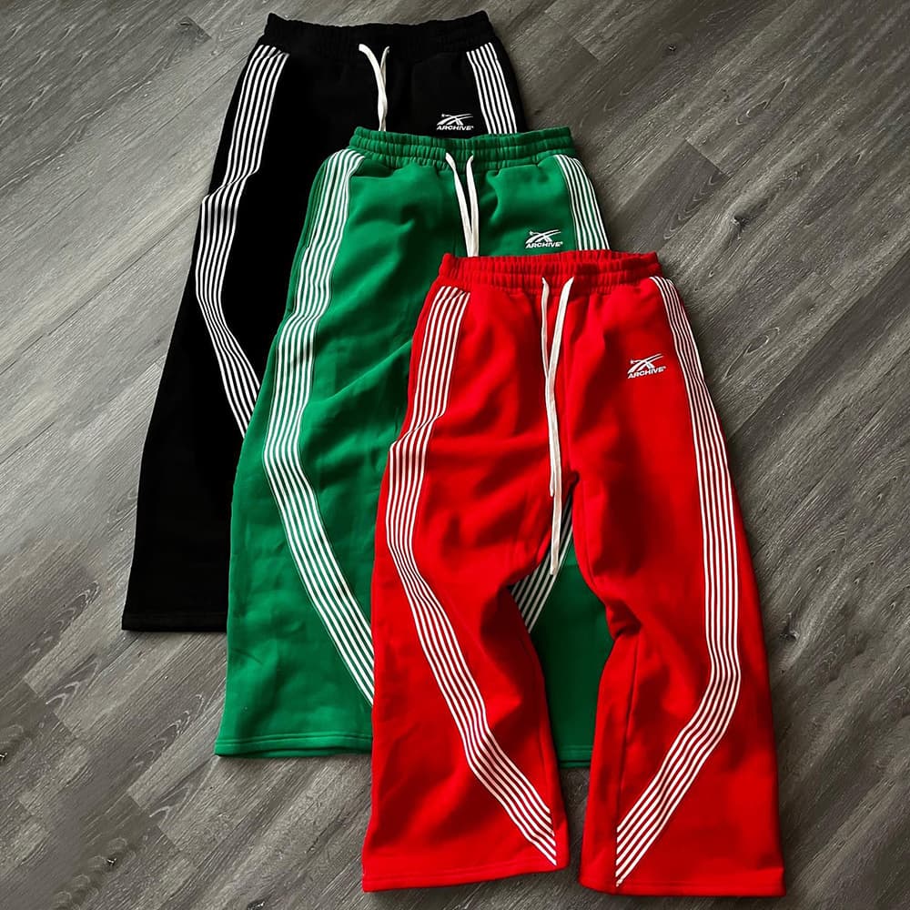 Men's Clothing Casual Pants Fashionable All Match Loose Straight Outer Wear Sports Pants
