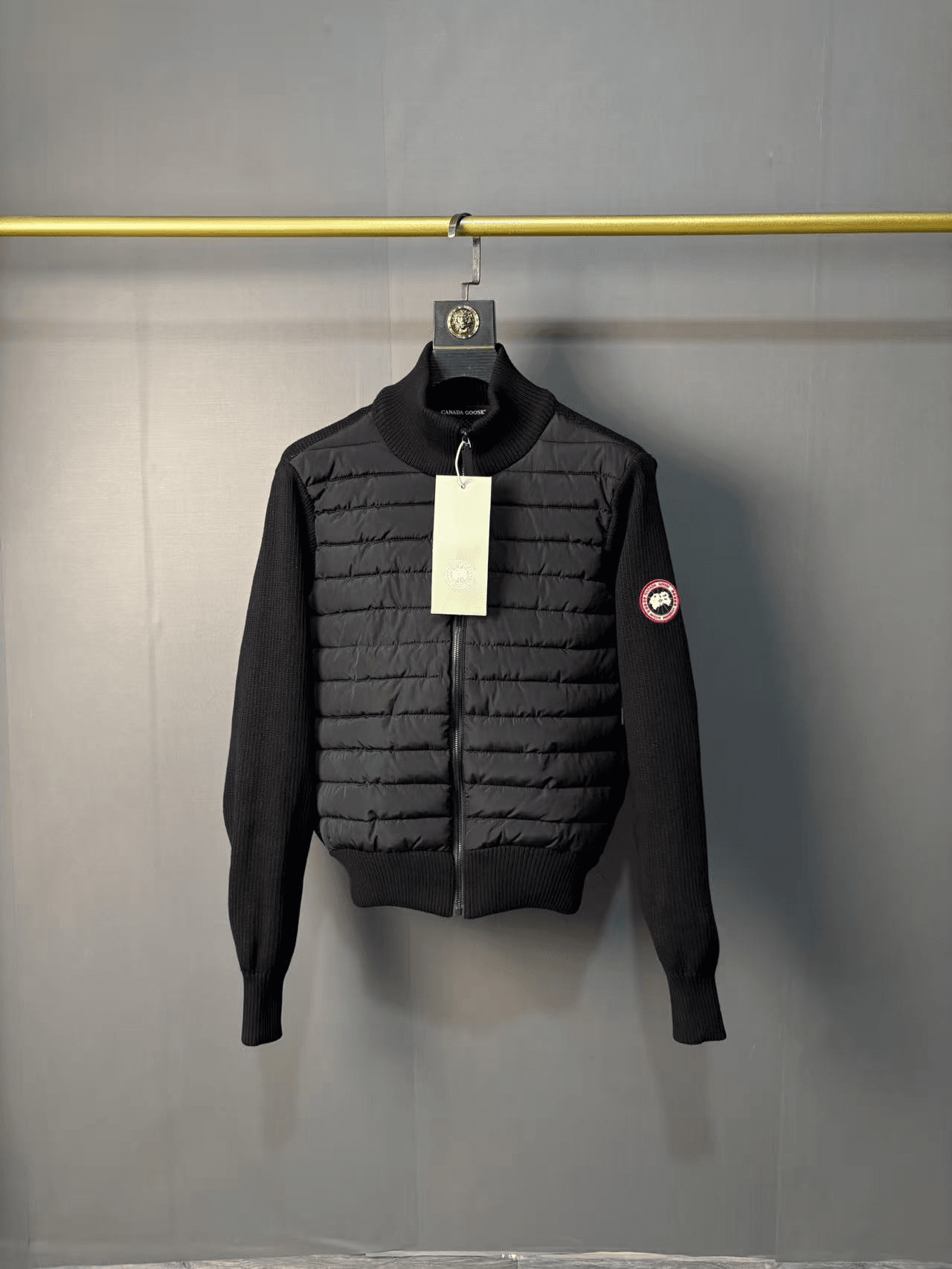 Nouvelle doudoune Canada Goose 2026, veste classique de randonnée en tricot chaud en coton duveteux