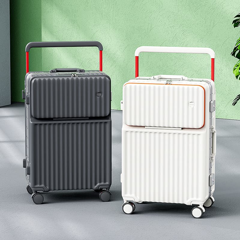Multi-function Luggage Wide Pull Rod Front Opening Boarding Password Box Multi-wheel Travel Password Box