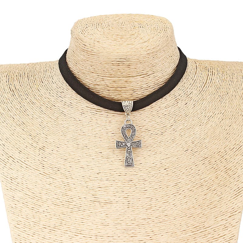 Necklaces new accessories Short neck strap necklace New all-match ancient Egyptian Ankh cross necklace