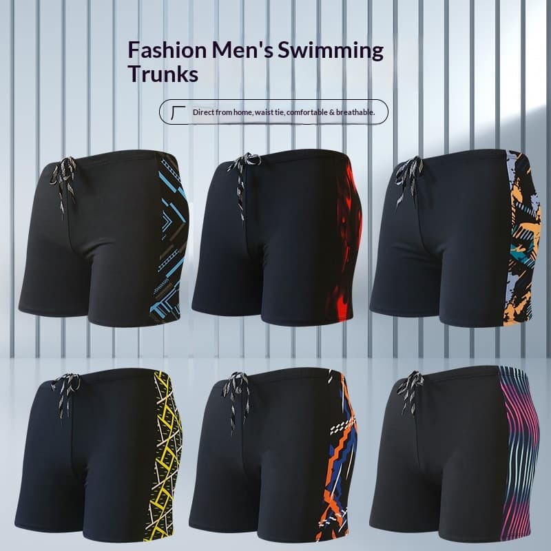 Pulse Adult Hot Spring Swim Trunks Summer Comfortable Boxer Plus Size Quick-Dry Breathable Men's Vacation Beach Shorts