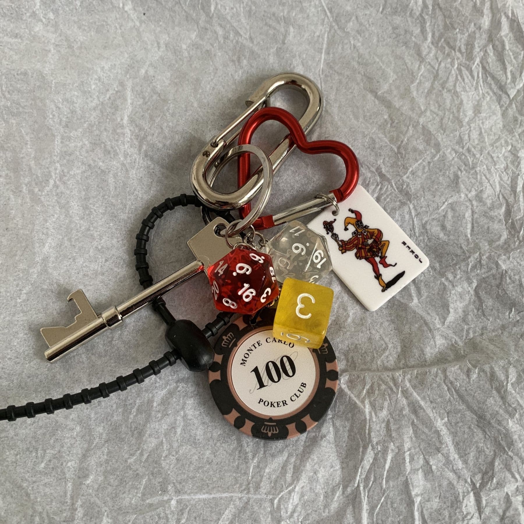 Ironworks King's Original High Grade Keychain Ins Niche Bag Pendant Cleanfit Trendy Pendant